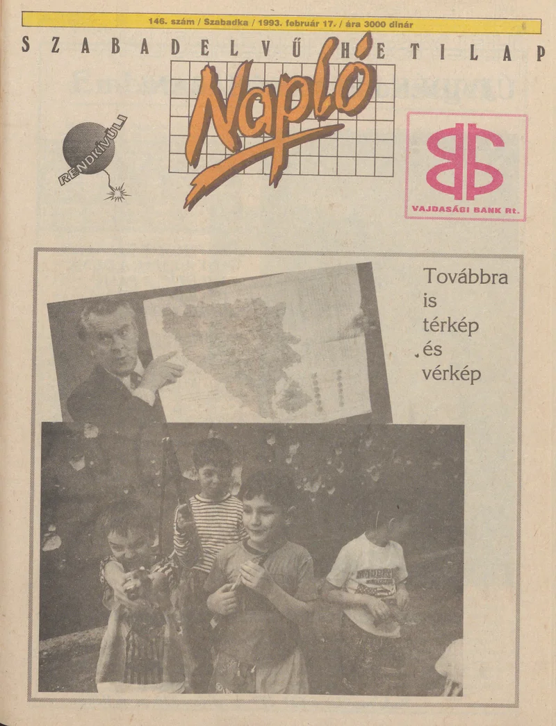Napló - Szabadelvű hetilap, 4. évf. 1993. február 17. 146. sz.