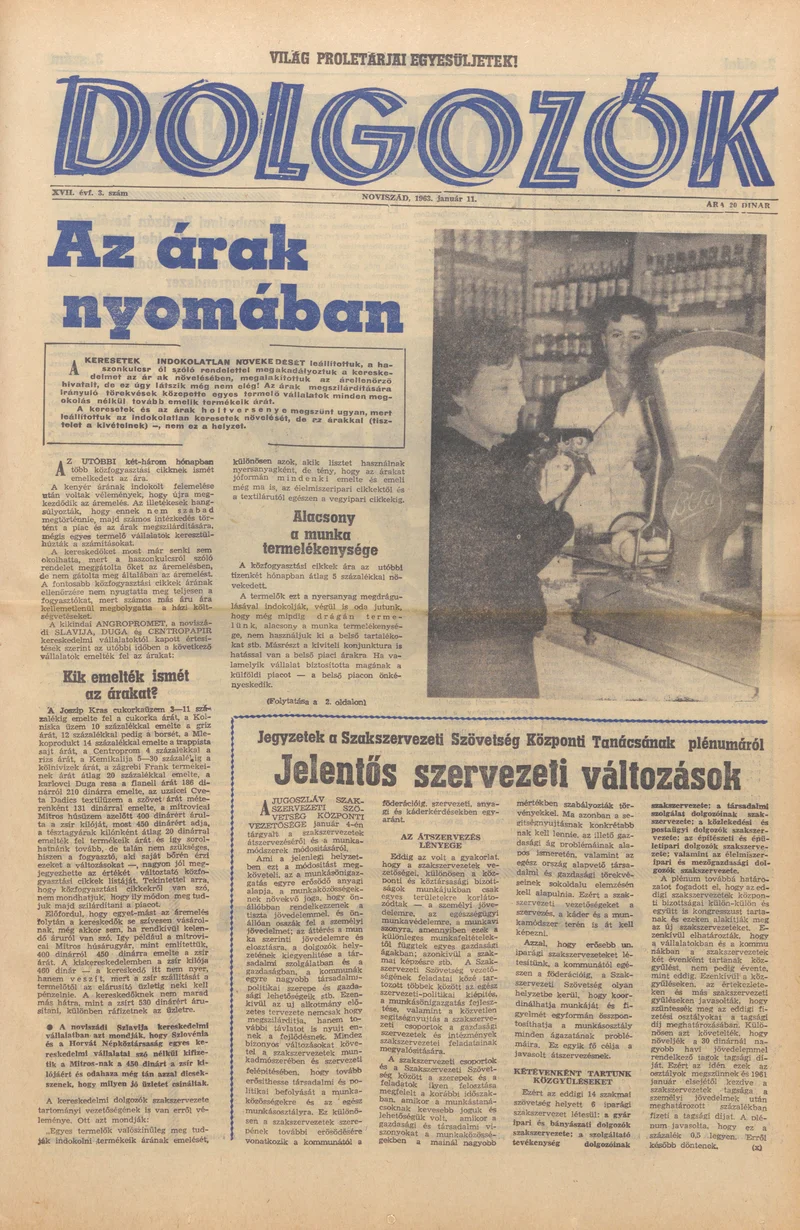 Dolgozók, 17. évf. 1963. január 11. 3. sz.