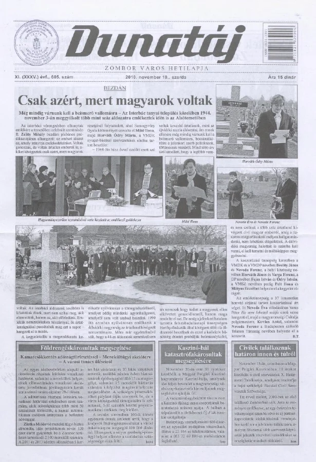 Dunatáj, 12. évf. 2010. november 10. 605. sz.