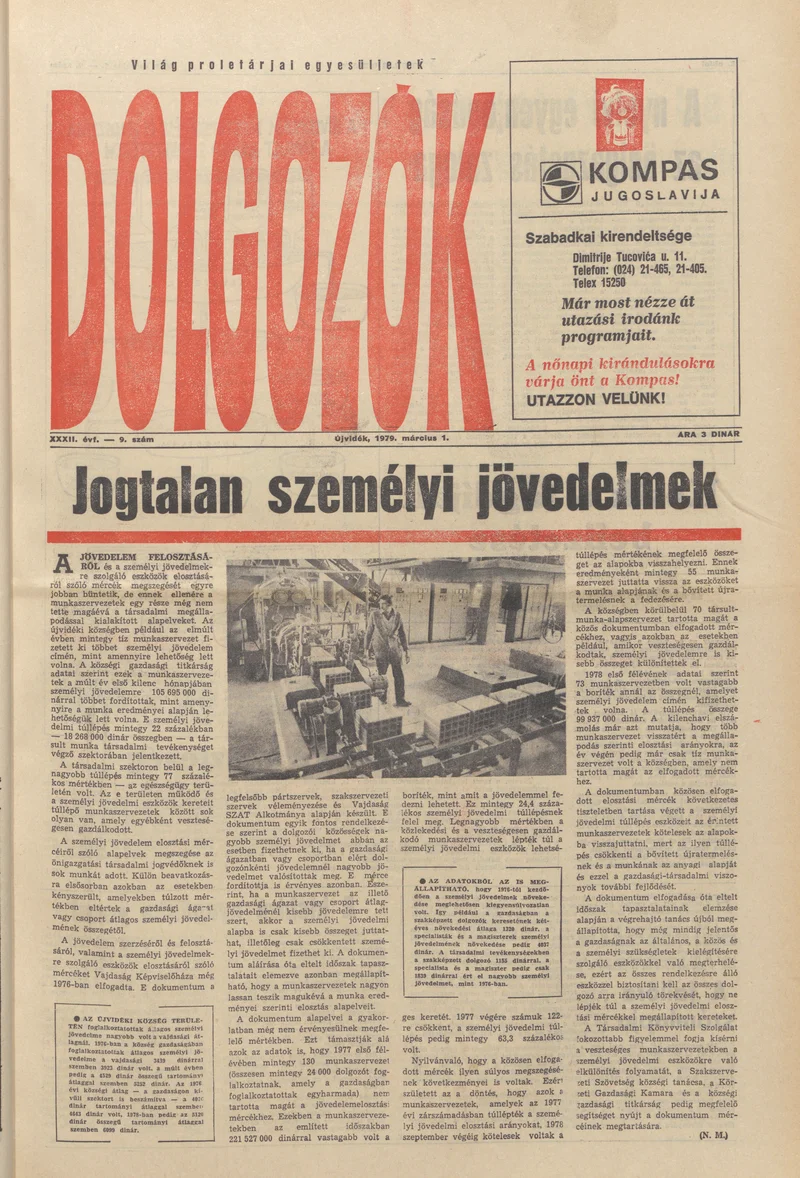 Dolgozók, 33. évf. 1979. március 1. 9. sz.