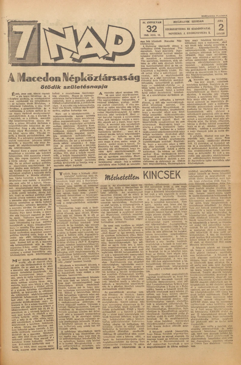 7 Nap, 4. évf. 1949. augusztus 10. 32. sz. 1–4. oldal
