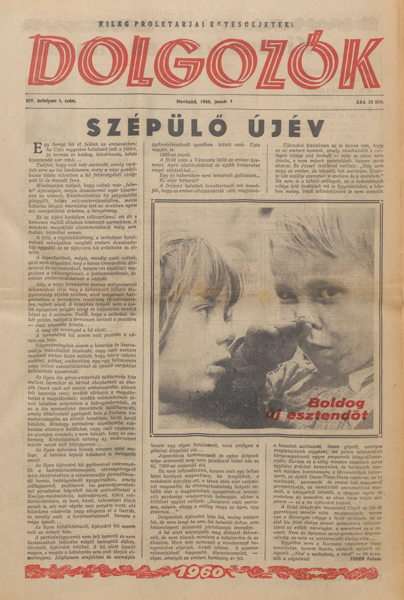 Dolgozók, 14. évf. 1960. január 1. 1. sz.