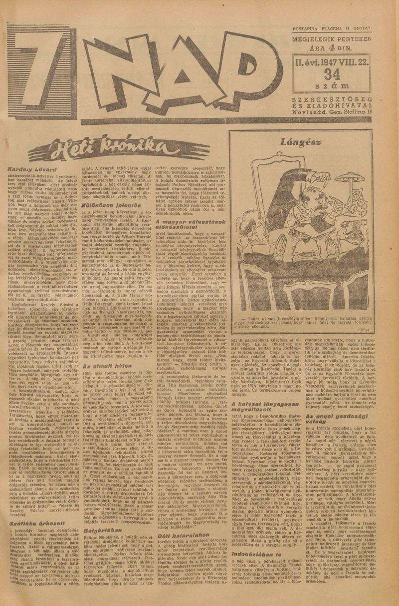 7 Nap, 2. évf. 1947. augusztus 22. 34. sz. 1–10. oldal