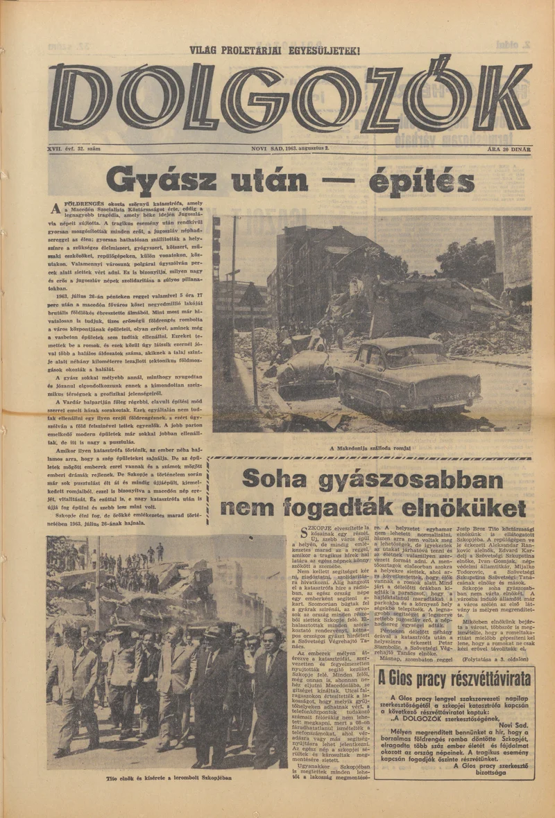 Dolgozók, 17. évf. 1963. augusztus 2. 32. sz.