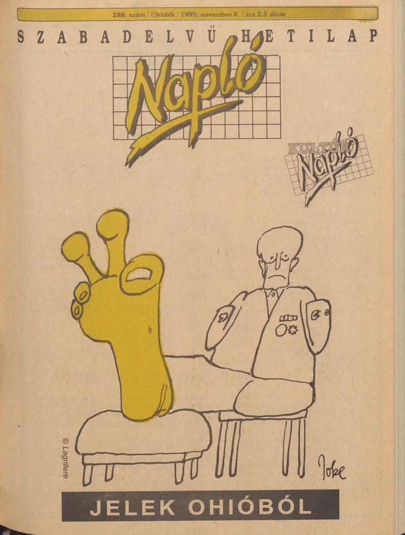 Napló - Szabadelvű hetilap, 6. évf. 1995. november 8. 288. sz.