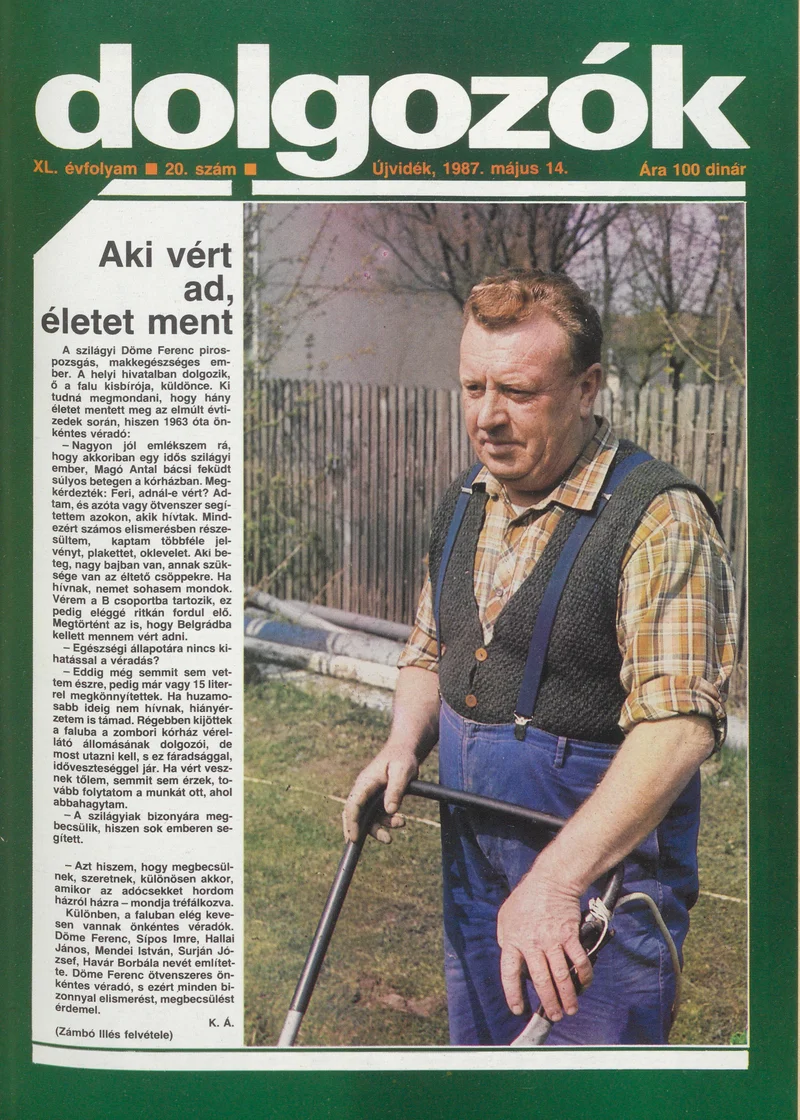 Dolgozók, 41. évf. 1987. május 14. 20. sz.