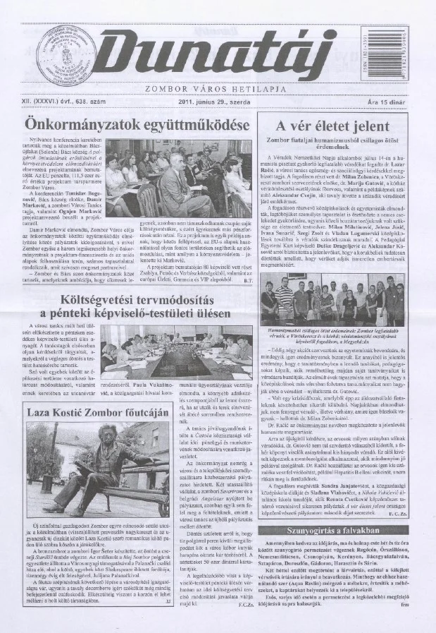 Dunatáj, 13. évf. 2011. június 29. 638. sz.