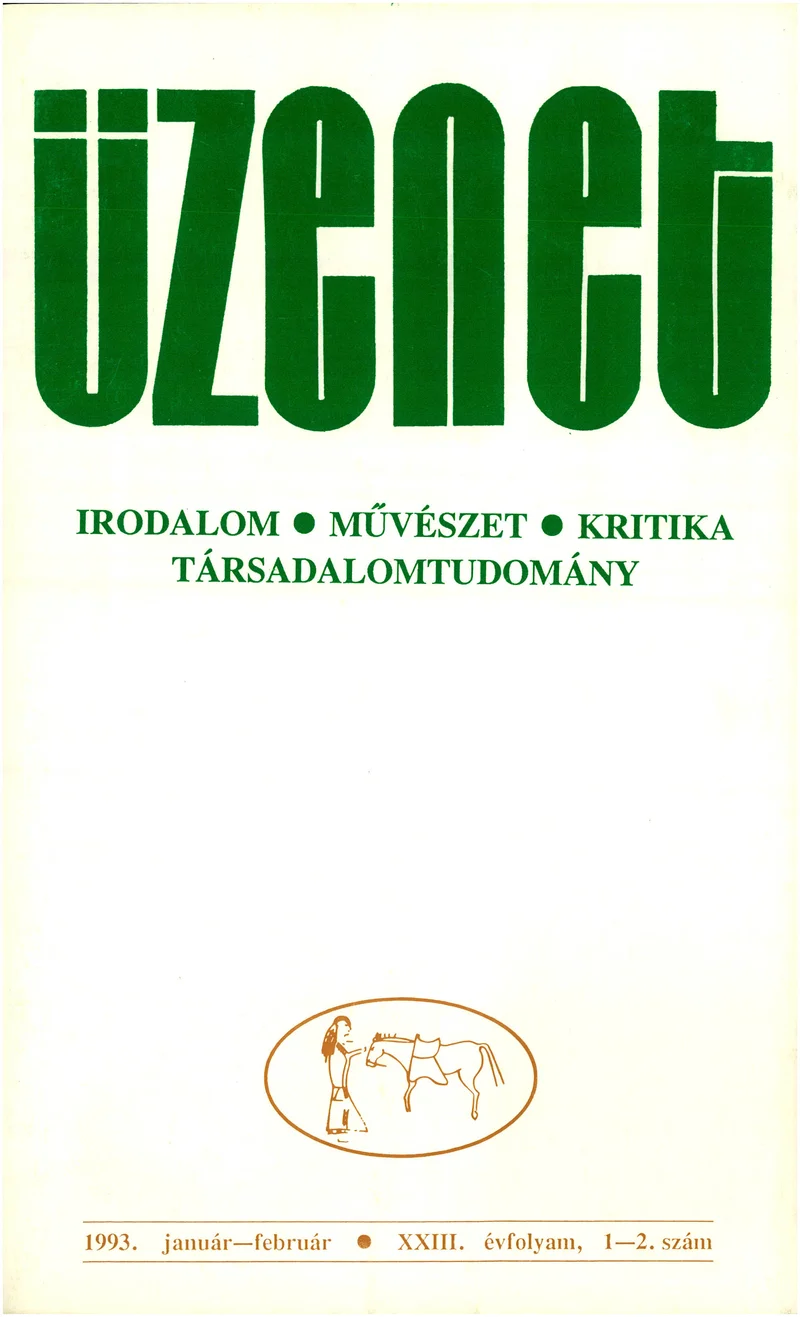Üzenet, 23. évf. 1993. január – február. 1–2. sz. 1–84. oldal