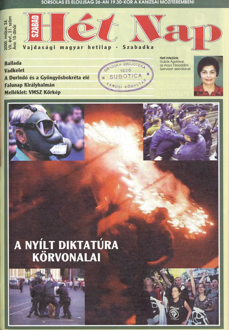 Szabad Hét Nap, 7. évf. 2000. május 24. 21. sz.