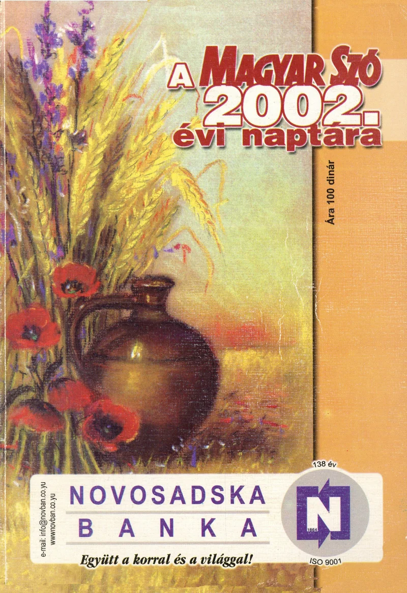 Magyar Szó Naptár, 49. évf. 2002. 49. sz.