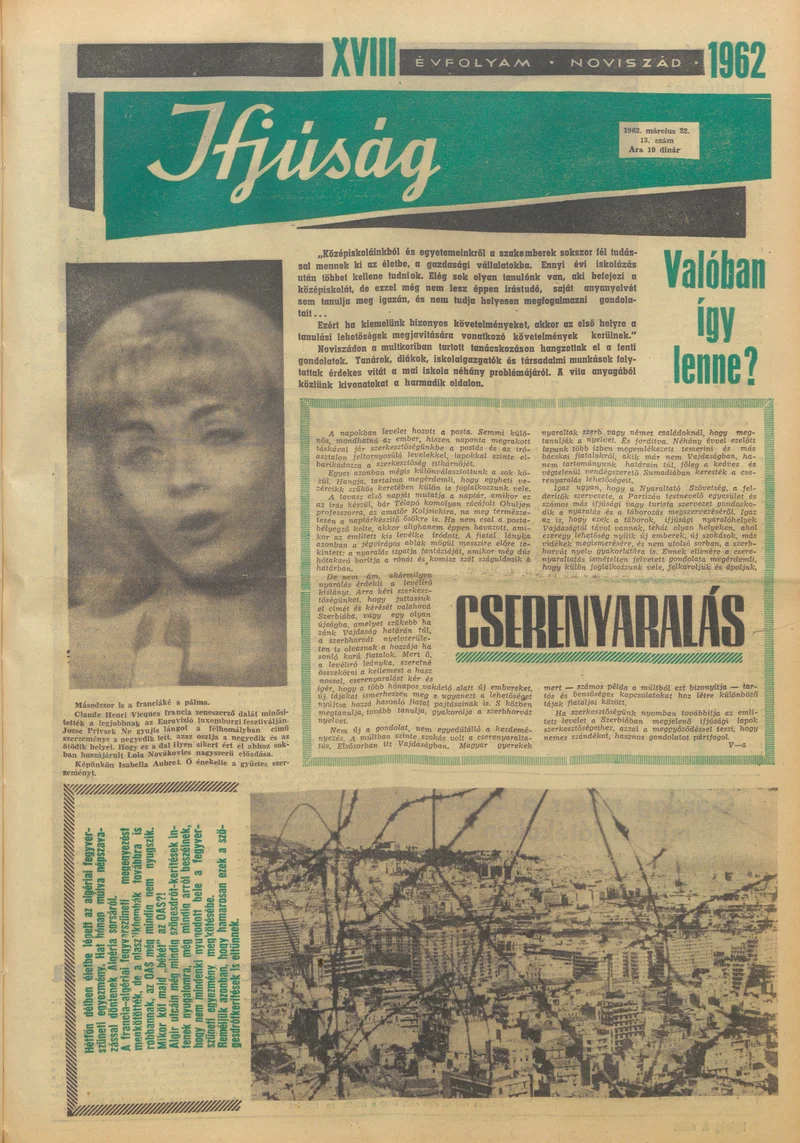 Ifjúság, 18. évf. 1962. március 22. 13. sz.
