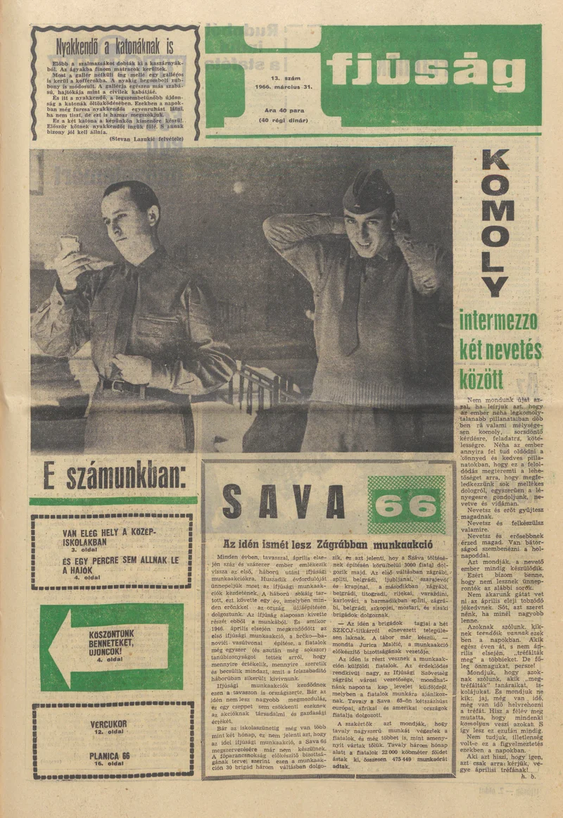 Ifjúság, 22. évf. 1966. március 31. 13. sz.