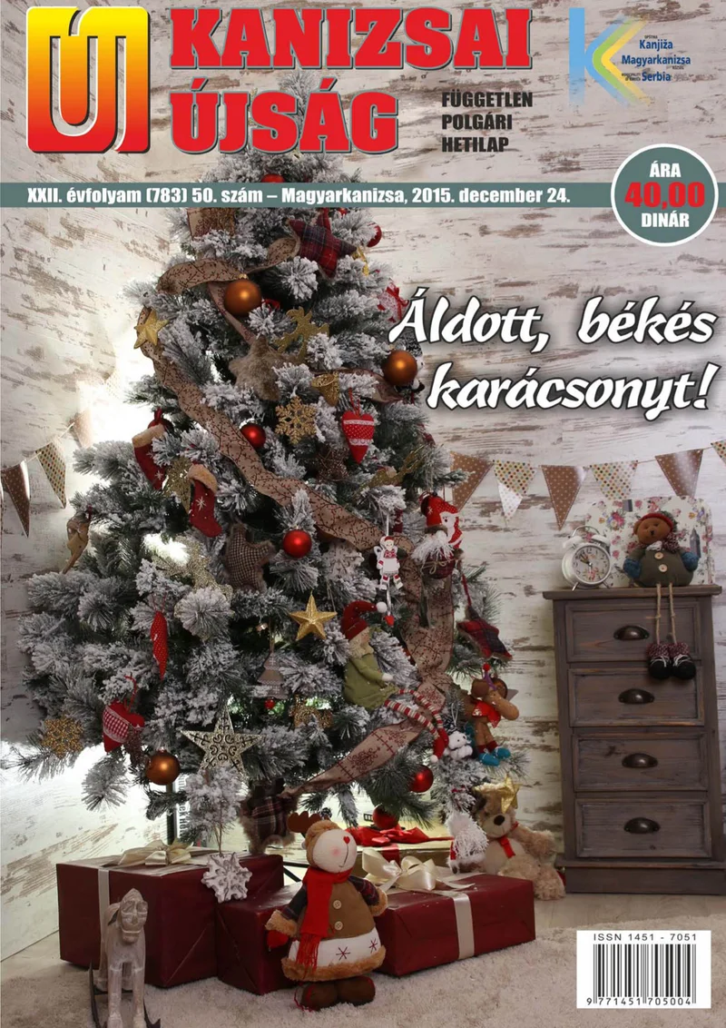 Új Kanizsai Újság, 22. évf. 2015. december 24. 50. sz.