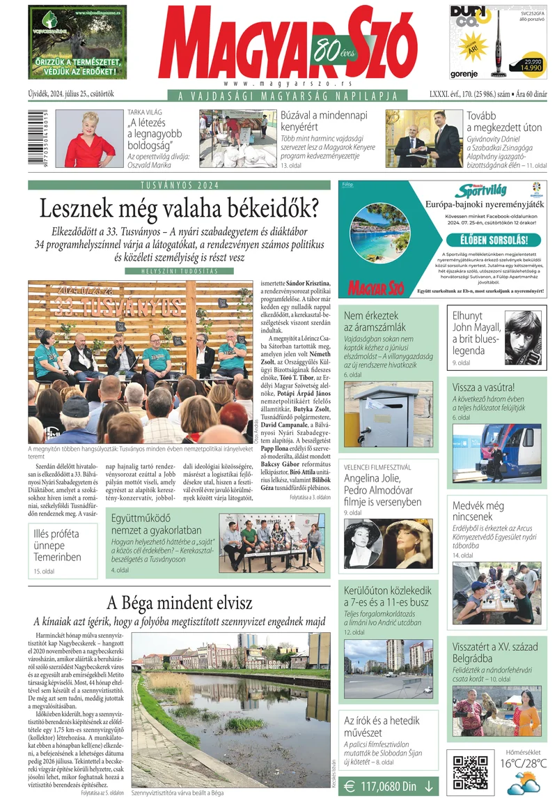 Magyar Szó, 81. évf. 2024. július 25. 170. sz. 1–20. oldal