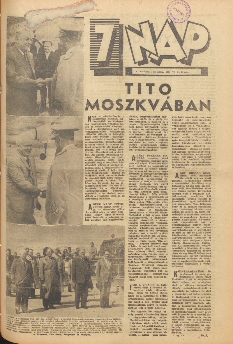 7 Nap, 11. évf. 1956. június 3. 23. sz.