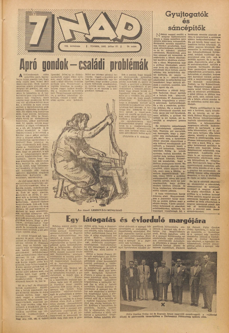 7 Nap, 7. évf. 1952. július 27. 30. sz. 1–12. oldal