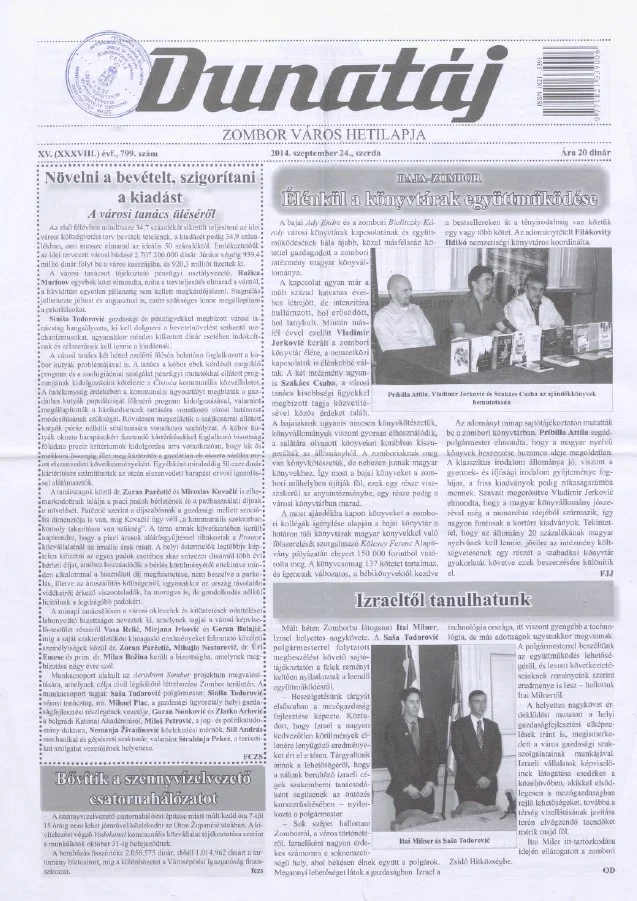 Dunatáj, 16. évf. 2014. szeptember 24. 799. sz.