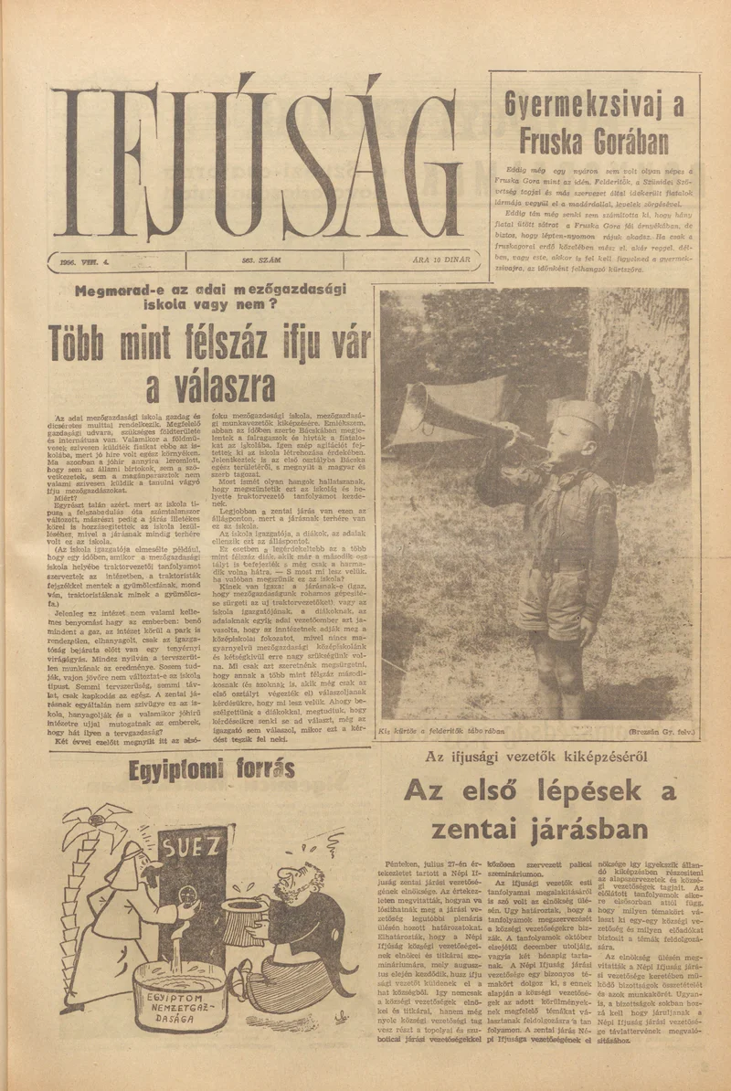 Ifjúság, 12. évf. 1956. augusztus 4. 563. sz.
