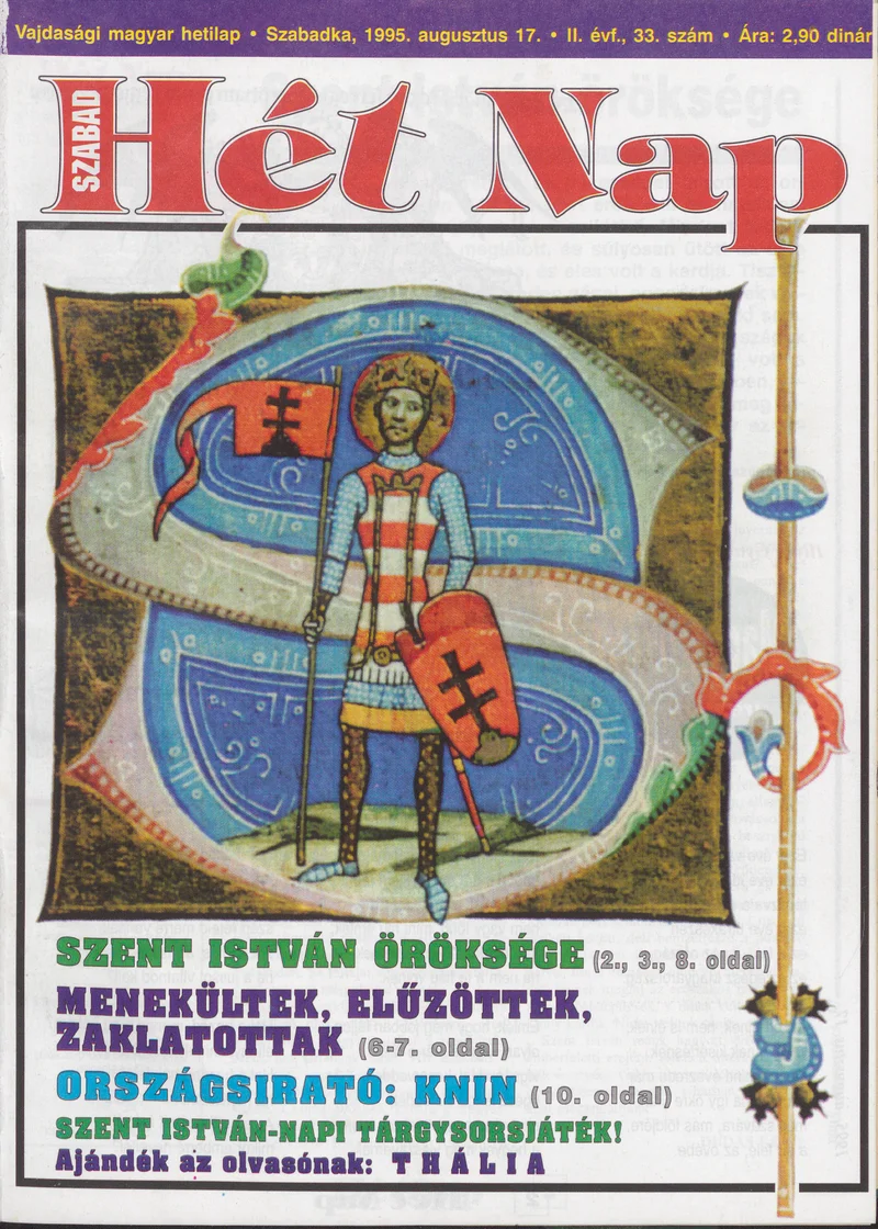 Szabad Hét Nap, 2. évf. 1995. augusztus 17. 33. sz.