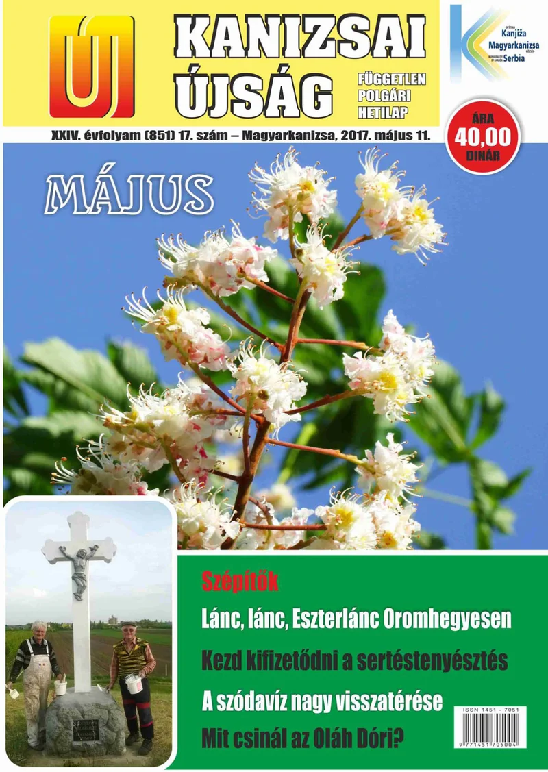 Új Kanizsai Újság, 24. évf. 2017. május 10. 17. sz.
