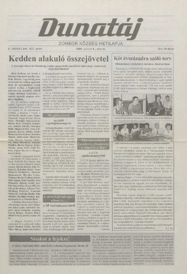 Dunatáj, 10. évf. 2008. június 4. 478. sz.