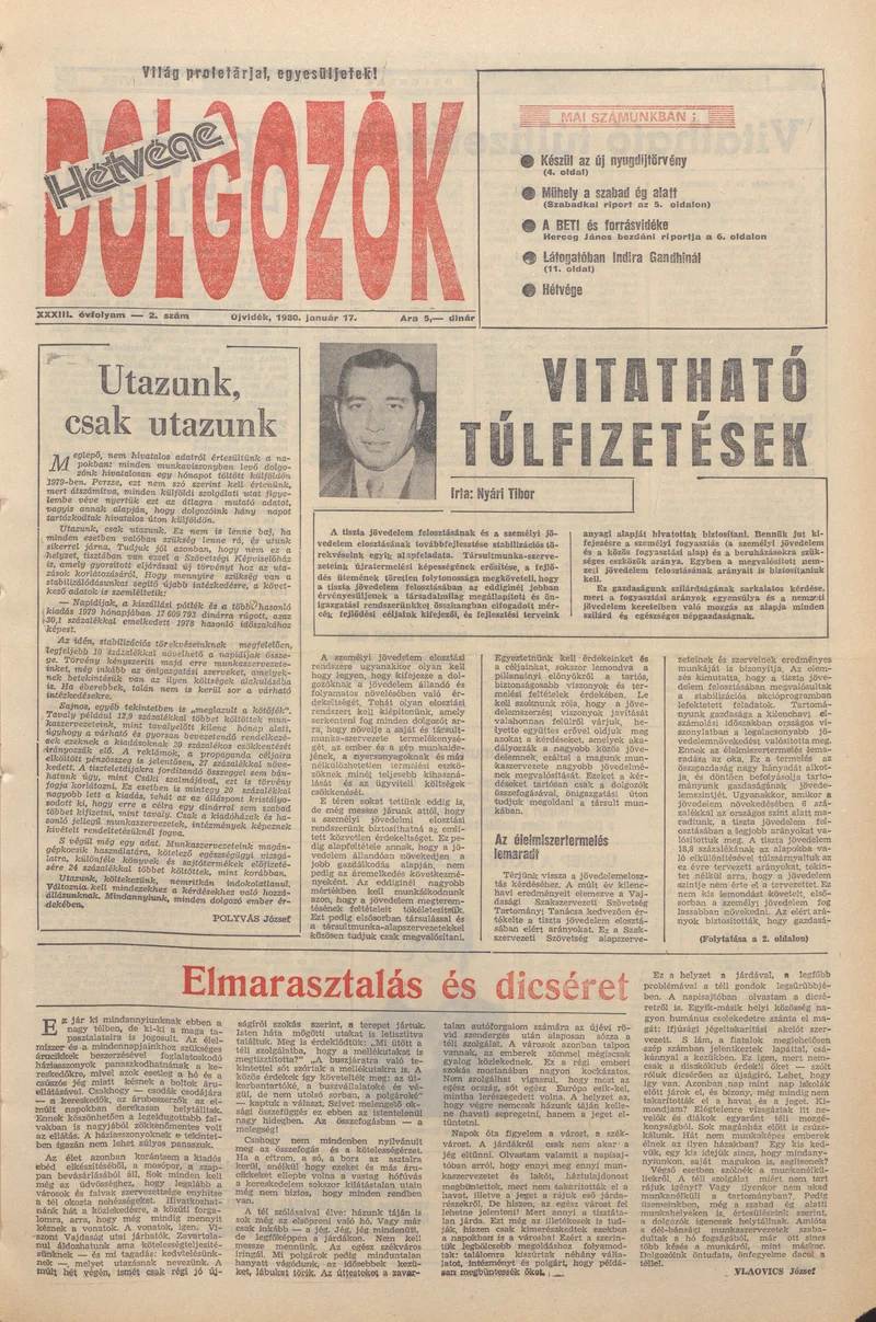 Dolgozók, 34. évf. 1980. január 17. 2. sz.