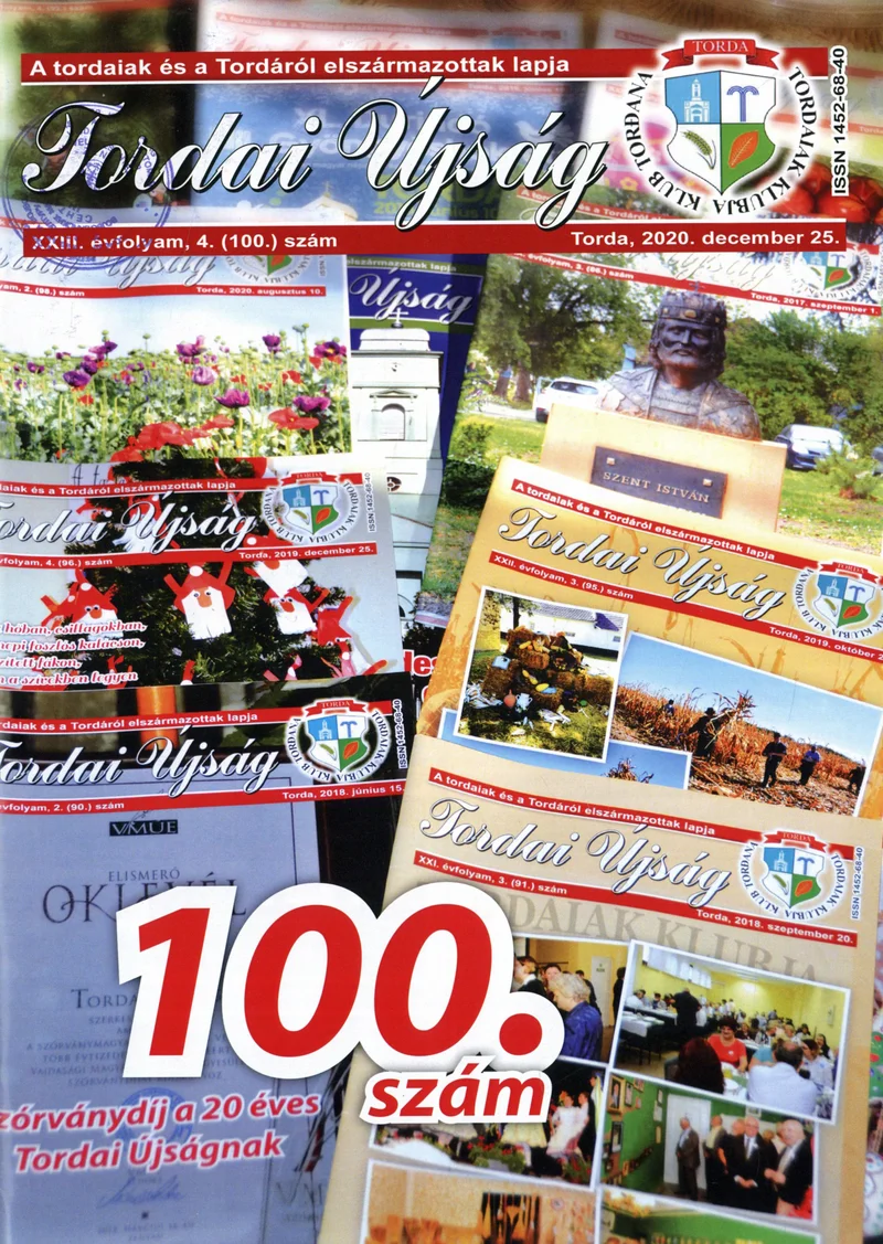 Tordai Újság, 23. évf. 2020. december 25. 4. sz. 1–28. oldal