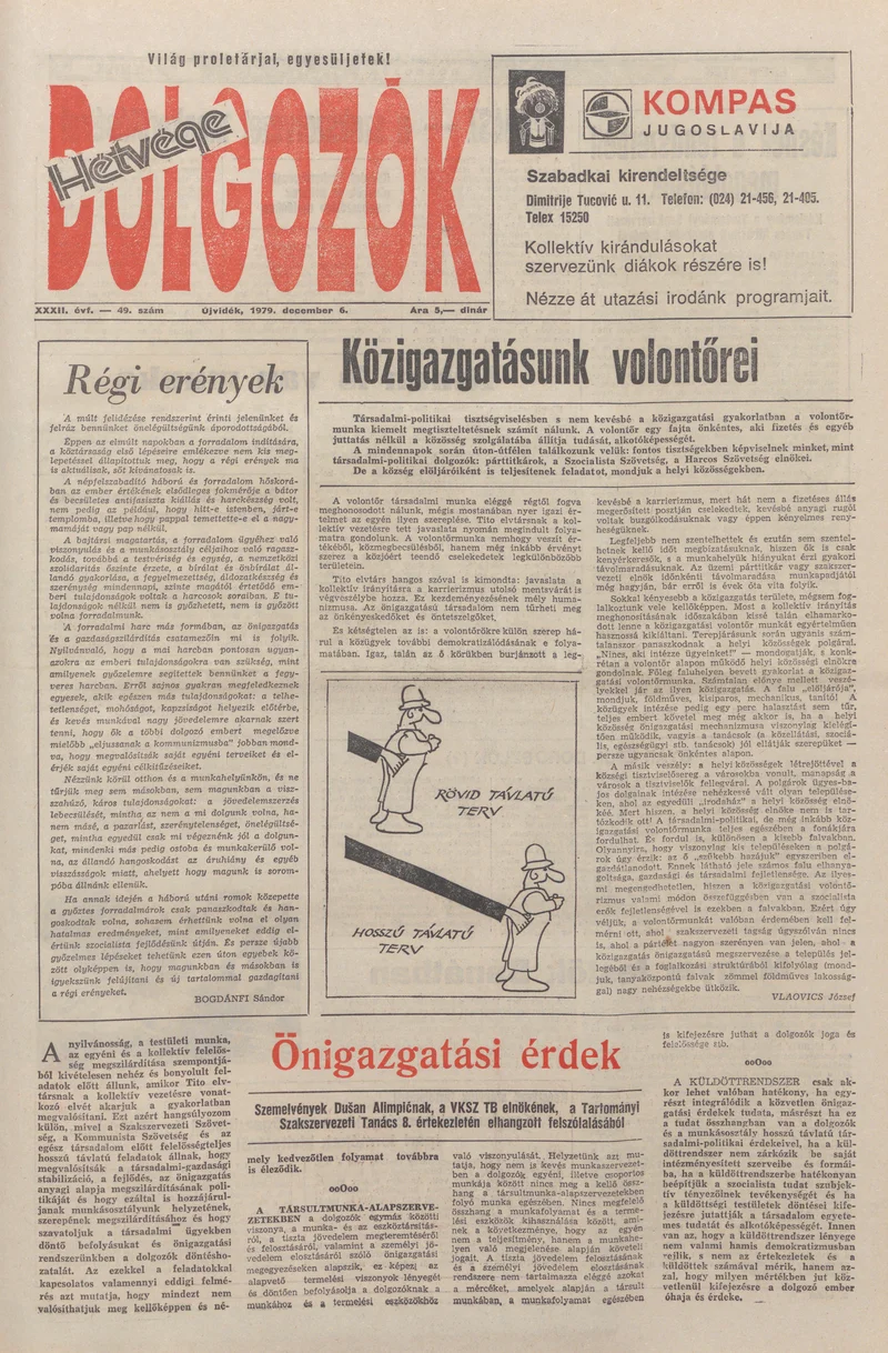Dolgozók, 33. évf. 1979. december 6. 49. sz.