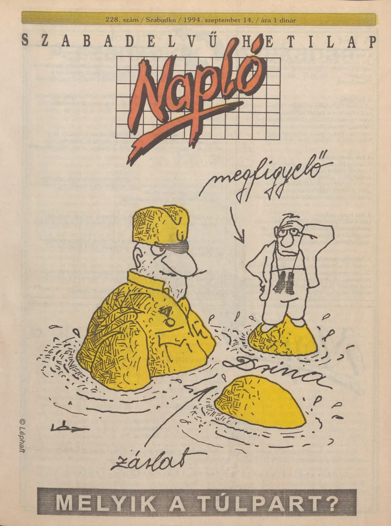Napló - Szabadelvű hetilap, 5. évf. 1994. szeptember 14. 228. sz.