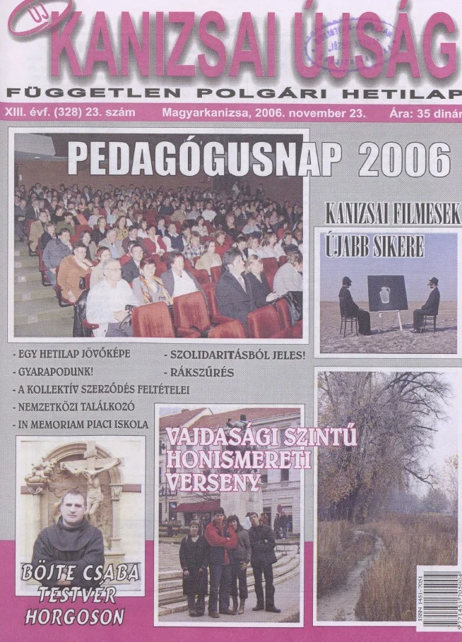 Új Kanizsai Újság, 13. évf. 2006. november 23. 23. sz.