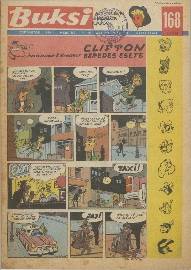 Buksi, 5. évf. 1961. március 9. 168. sz.
