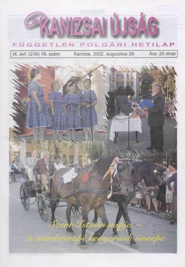 Új Kanizsai Újság, 9. évf. 2002. augusztus 29. 18. sz.