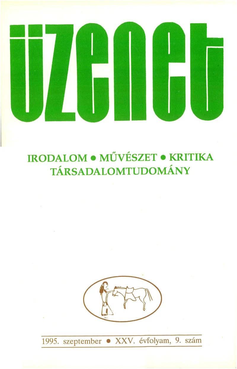 Üzenet, 25. évf. 1995. szeptember. 9. sz. 493–594. oldal