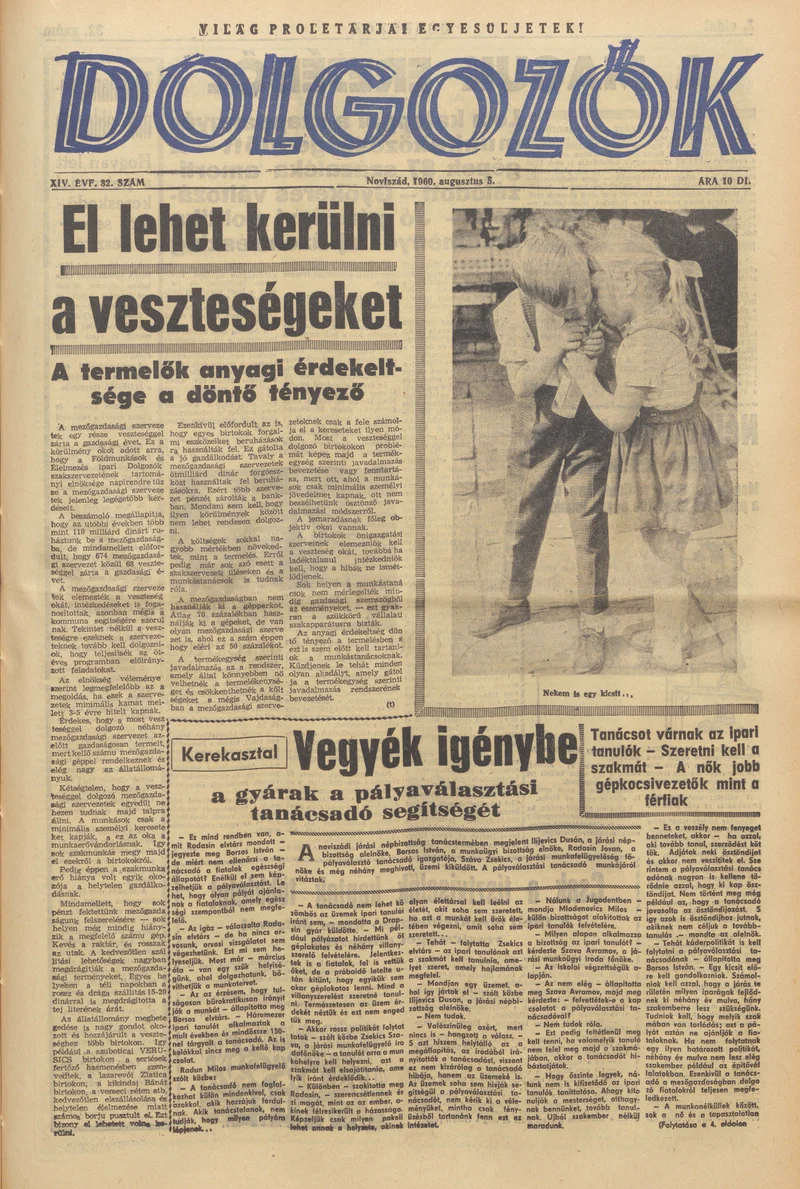 Dolgozók, 14. évf. 1960. augusztus 5. 32. sz.
