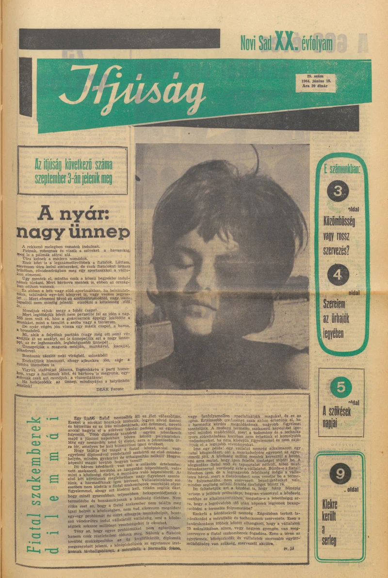 Ifjúság, 20. évf. 1964. június 18. 25. sz.