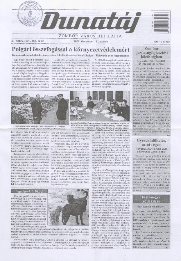 Dunatáj, 11. évf. 2009. december 16. 558. sz.