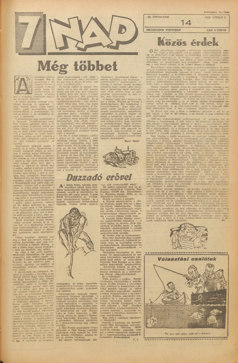 7 Nap, 3. évf. 1948. április 2. 14. sz. 1–4. oldal