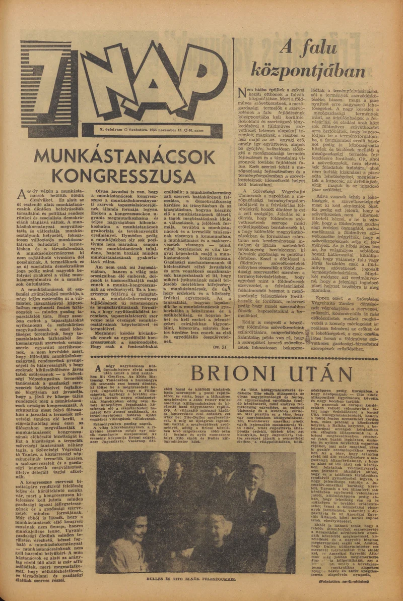 7 Nap, 10. évf. 1955. november 13. 46. sz. 1–16. oldal