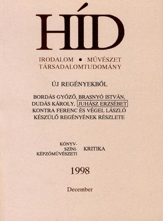 Híd, 62. évf. 1998. december. 12. sz. 929–1028. oldal