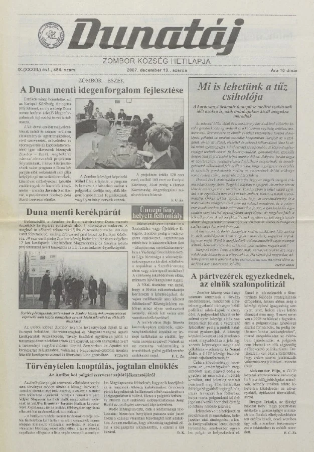 Dunatáj, 9. évf. 2007. december 19. 454. sz.