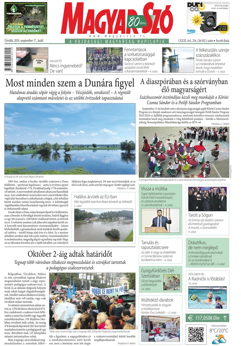 Magyar Szó, 81. évf. 2024. szeptember 17. 216. sz. 1–20. oldal