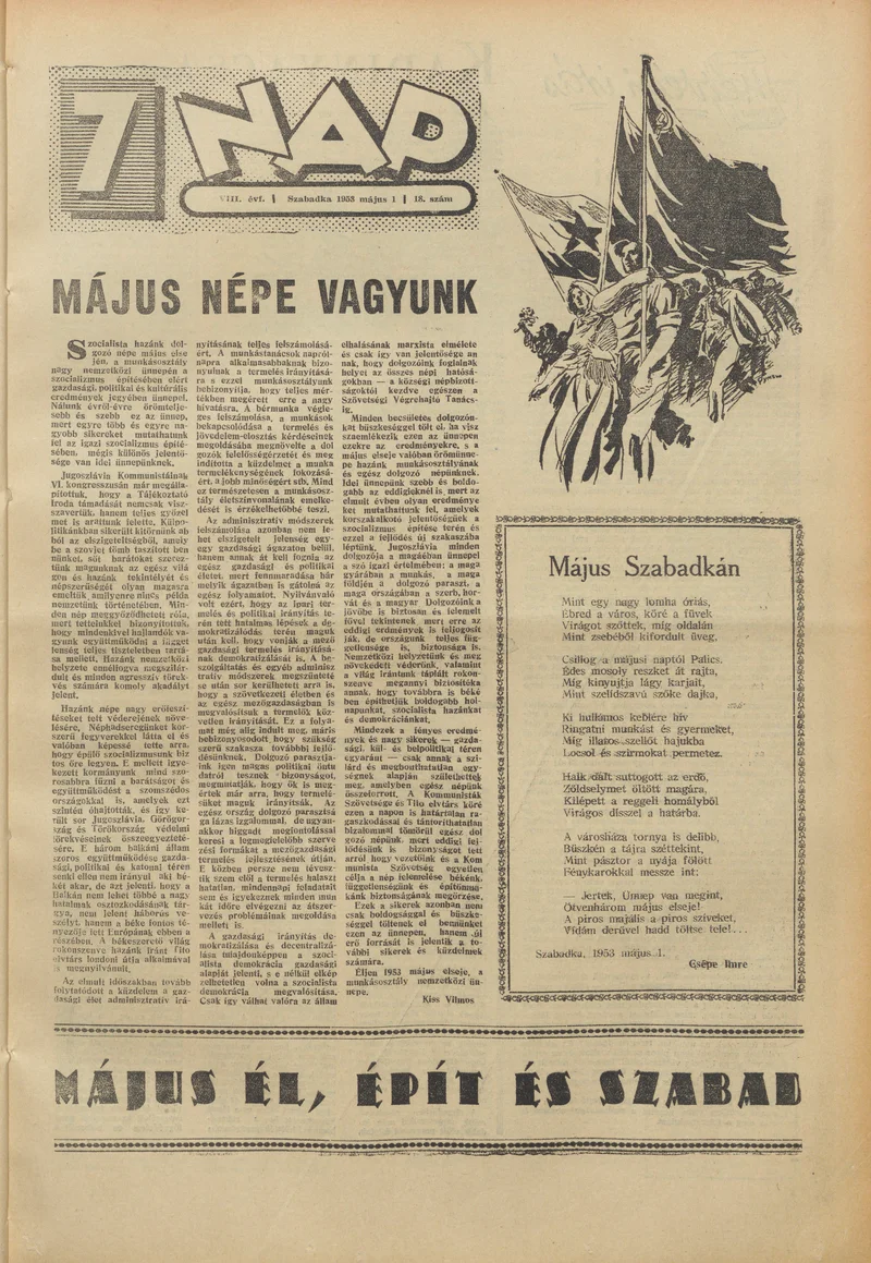 7 Nap, 8. évf. 1953. május 1. 18. sz. 1–18. oldal