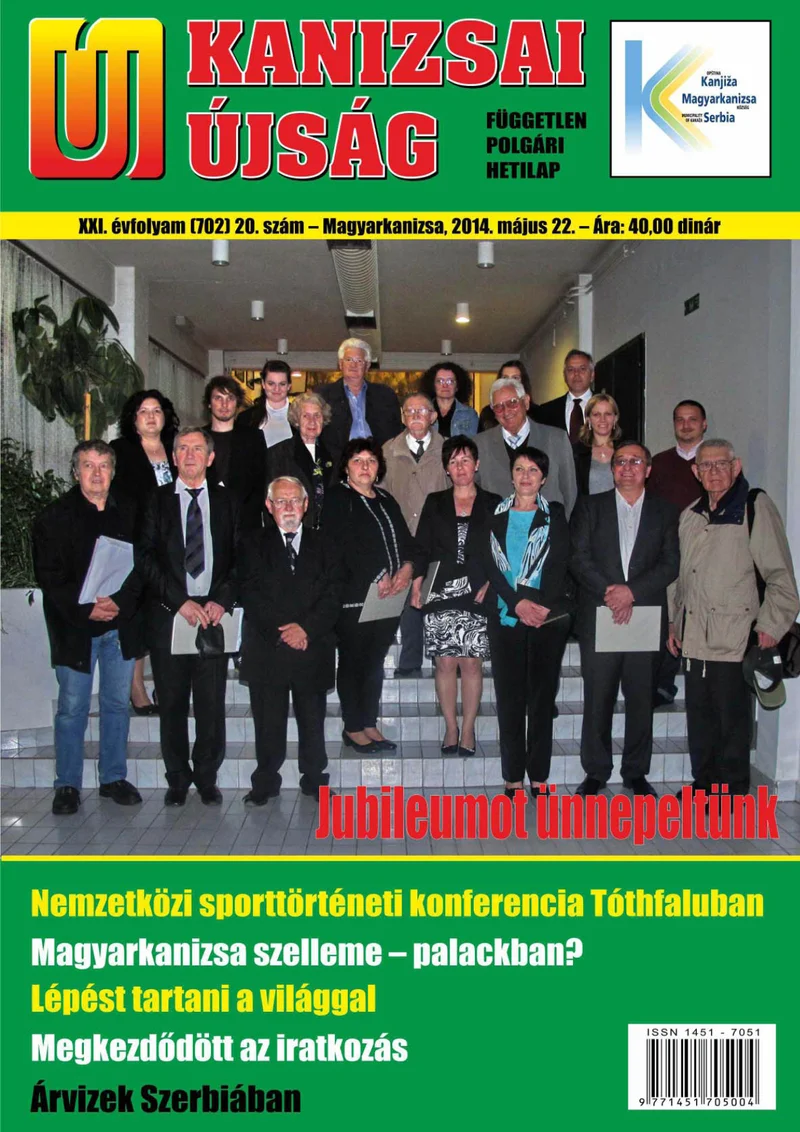 Új Kanizsai Újság, 21. évf. 2014. május 20. 20. sz.
