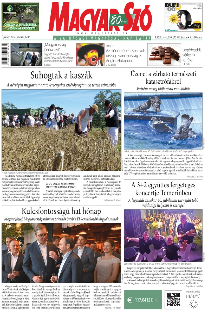 Magyar Szó, 81. évf. 2024. július 8. 155. sz. 1–16. oldal