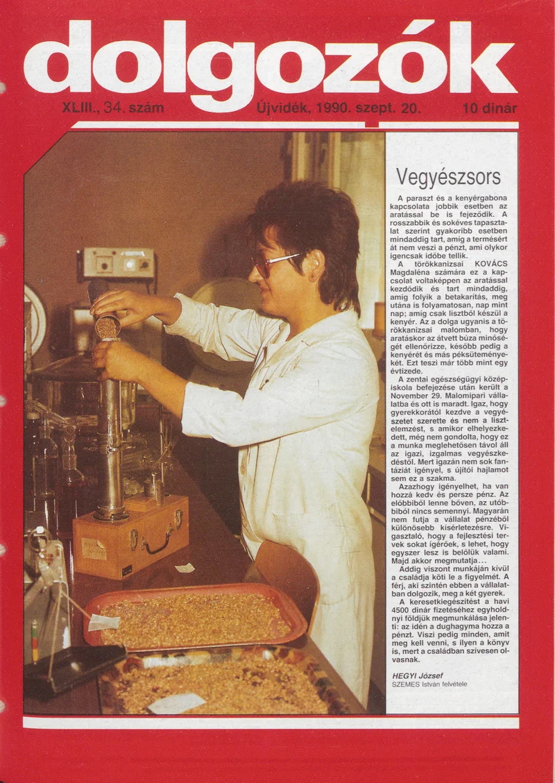 Dolgozók, 44. évf. 1990. szeptember 20. 34. sz.
