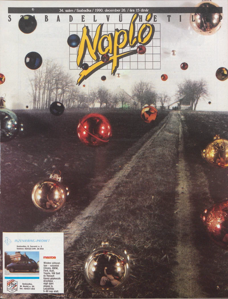 Napló - Szabadelvű hetilap, 1. évf. 1990. december 26. 34. sz.