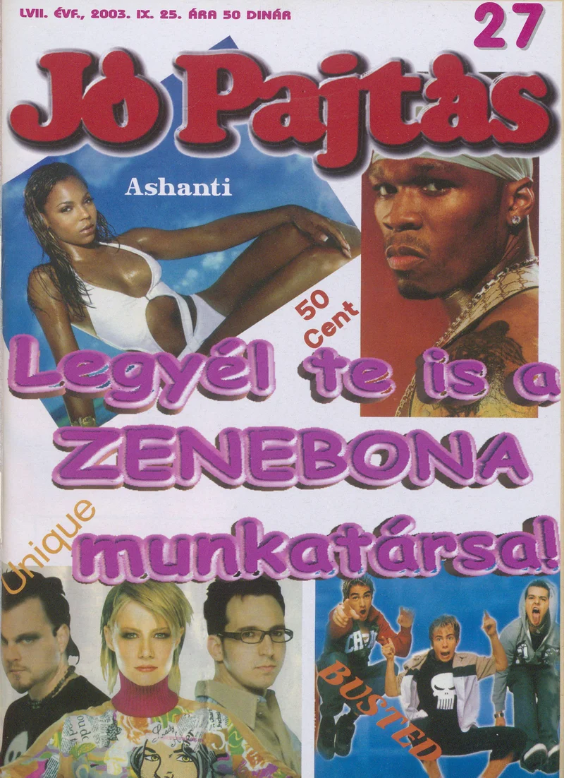 Jó Pajtás, 57. évf. 2003. szeptember 25. 27. sz.