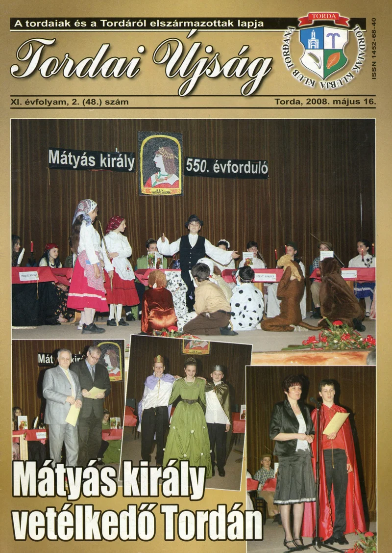 Tordai Újság, 11. évf. 2008. május 16. 2. sz. 1–28. oldal