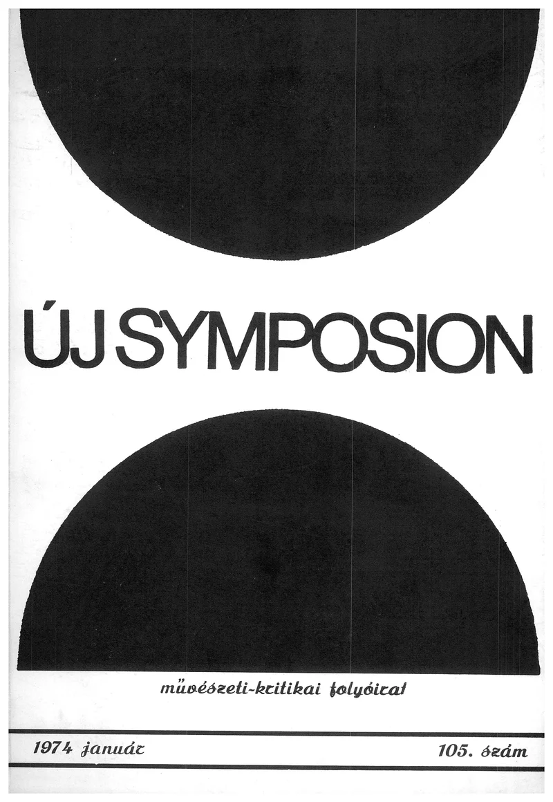 Új Symposion, 10. évf. 1974. január. 105. sz. 1157–1198. oldal
