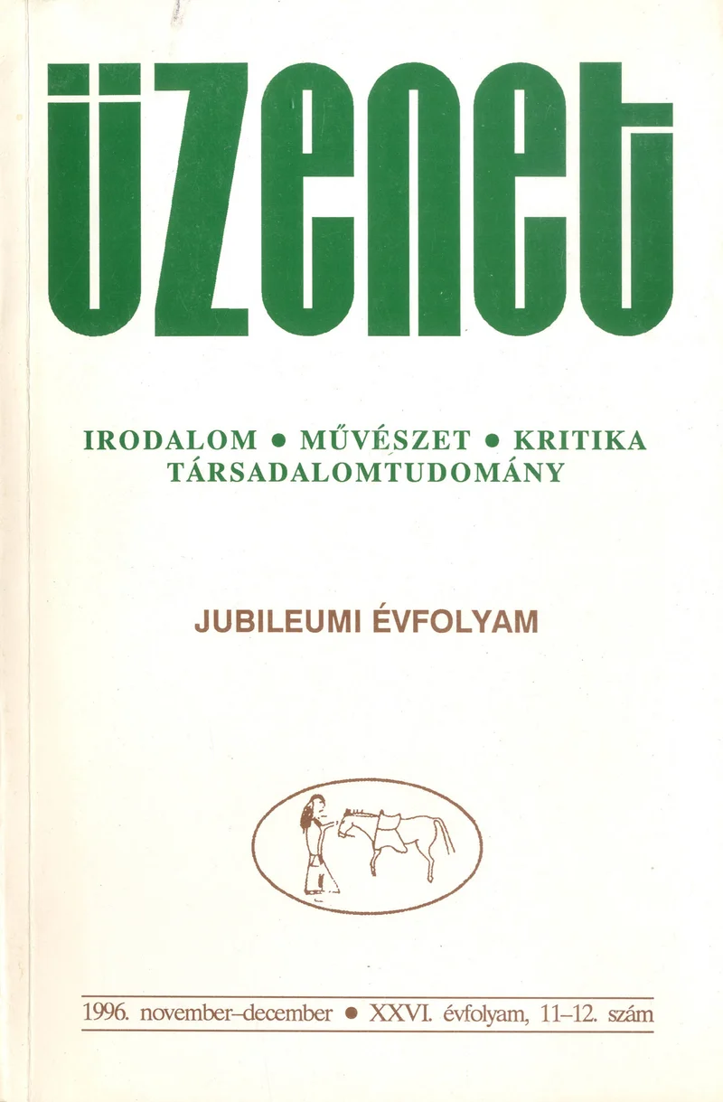Üzenet, 26. évf. 1996. november – december. 11–12. sz. 745–904. oldal